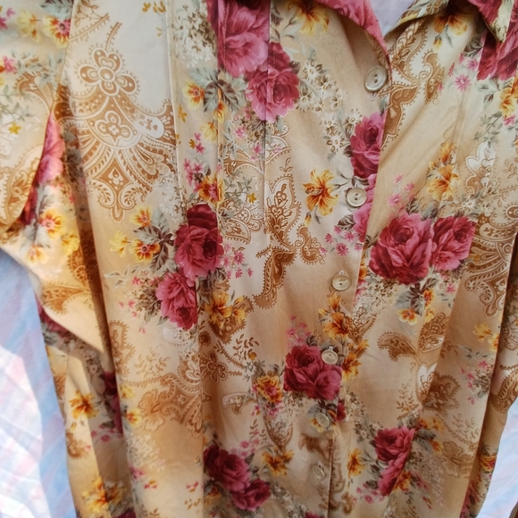 Vintage Floral Blouse by Roaman's - Picture 2 of 5